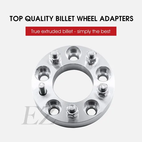 Vista 2 de EZAccessory 2 adaptadores espaciadores de rueda de 5 x 120 a 5 x 120 para BMW - 1.25 pulgadas de grosor 2.857 in de diámetro 14x1.5 pernos
