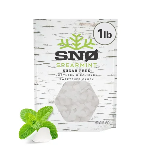 Vista 10 de Surtido de menta KETO Xylitol Candy Chips (paquete de 3) – SNØ lata de 1.5 onzas – Caramelo sin azúcar con solo 2 ingredientes Bajo