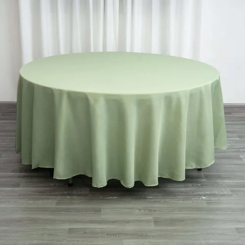 Vista 97 de Efavormart - Mantel redondo de poliéster para banquetes de boda, 90 pulgadas, color marfil