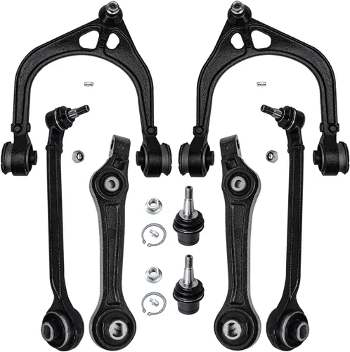 Vista 222 de Detroit Axle - Kit de brazos de control delanteros 2WD de 8 piezas para Ford F-150 Lincoln Mark LT 05-08, 4 brazos de control superior e inferior