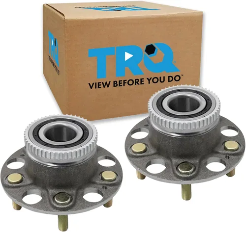 Vista 104 de TRQ Juego de 2 rodamientos de rueda delantera y conjunto de cubo compatible con Tesla 3 2020 Y 2018-2019