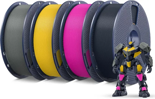 Vista 45 de SUNLU - Filamento PETG de 1.75 mm, resistente para impresora 3D, FDM, encordado ultrabaja, adhesión de capa excepcional y alta tenacidad