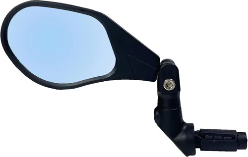 Vista 2 de Hafny Espejo de bicicleta con extremo de barra, lente de vidrio HD de grado automotriz, gran superficie, inastillable, multiángulo ajustable
