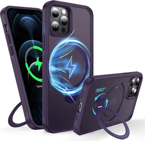 Vista 72 de [NO.1 Magnético] Funda para iPhone X (10)/Xs con carga inalámbrica MagSafe [mate translúcido] [antihuellas] [prueba de caídas de grado militar]