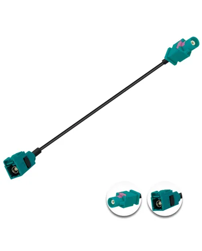 Vista 11 de Fakra Z macho a Fakra Z hembra RF cable coaxial 3.3ft/1m RG174 para navegación GPS estéreo del coche