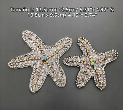 Vista 3 de 5 piezas de parches de cuentas de libélula con diamantes de imitación para coser parche de lentejuelas hecho a mano con cuentas de insectos Tipo 1