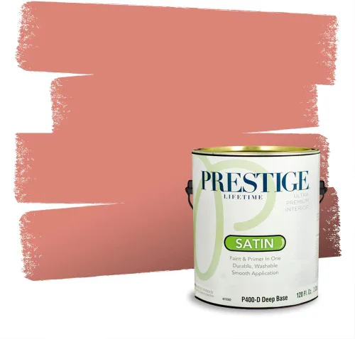 Vista 583 de Prestige Paints Pintura exterior e imprimación en uno, 1 galón, plano, coincidencia comparable de Valspar* Amber Rose*