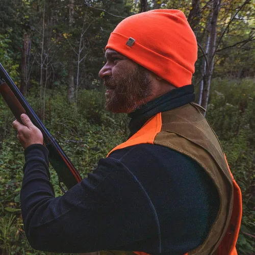 Vista 8 de 100% lana merino para hombre, cuello alto, capa base de manga larga de peso medio