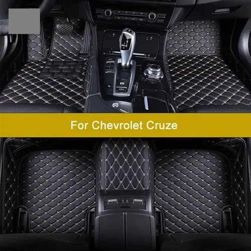 Vista 2 de Car mat Custom Car Floor Mats for chevrolets Cruze Auto Accessories Foot Carpet (Color : All Black)