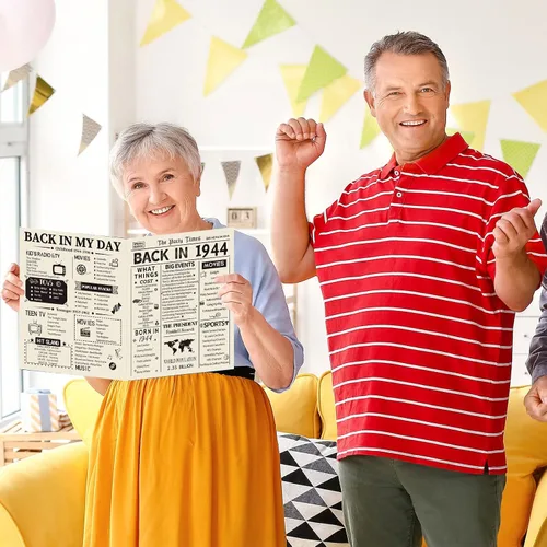Vista 5 de Tarjeta de cumpleaños número 80 para hombres y mujeres, regalos de cumpleaños 80 para mujeres y hombres, tarjeta de cumpleaños 80 para esposa