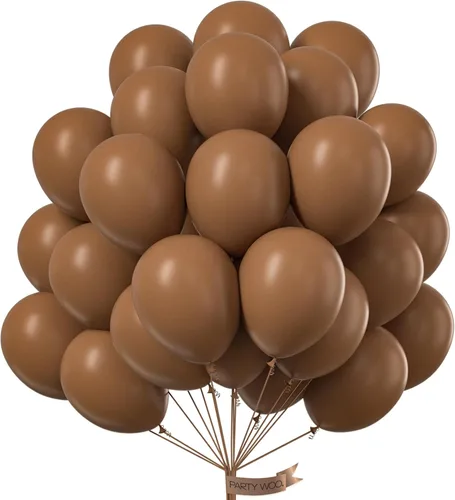 Vista 82 de PartyWoo Globos color nude, 50 globos bohemios de color albaricoque de 5 pulgadas, globos beige para guirnalda de globos o arco de globos como