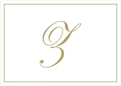 Vista 41 de Caspari Tarjetas de notas doradas en caja con iniciales en relieve en letra A, 8 tarjetas y sobres Dorado (Gold A)