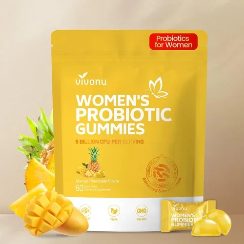 Vista 12 de Mezcla de probióticos, prebióticos y probióticos Lactobacillus para mujer, 60 mil millones de UFC, 18 cepas, ayuda a la salud de las mujeres