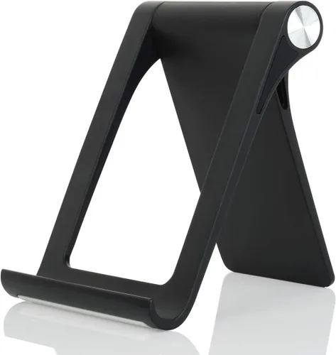 Vista 9 de Soporte de escritorio para teléfono celular, multiángulo, ajustable, soporte de escritorio para teléfono, soporte para tableta para iPhone 17 16 15