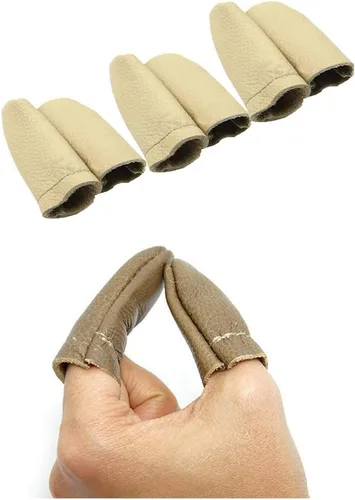 GBSTORE 3 pares de protectores de dedo de fieltro de aguja, protectores de dedos para costura a mano