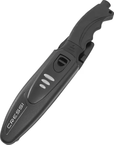 Vista 5 de Cressi Borg, cuchillo de hoja larga para buceo y pesca submarina - Punta puntiaguda y roma