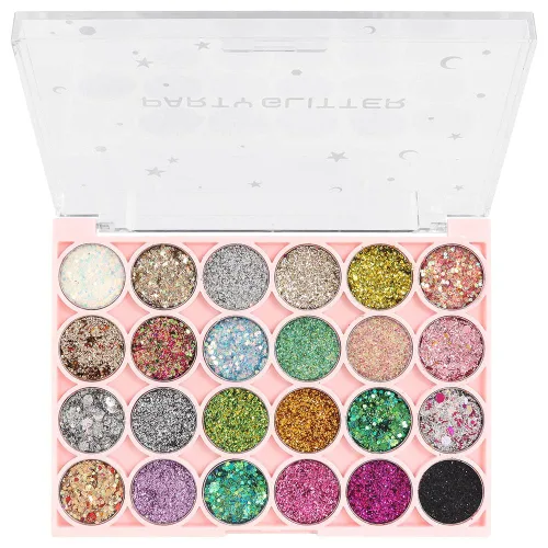 Vista 21 de evpct Paleta de sombra de ojos Teal Sapphire Blue Dark Purple Chameleon individual, maquillaje metálico con efecto duocromo y multicromo