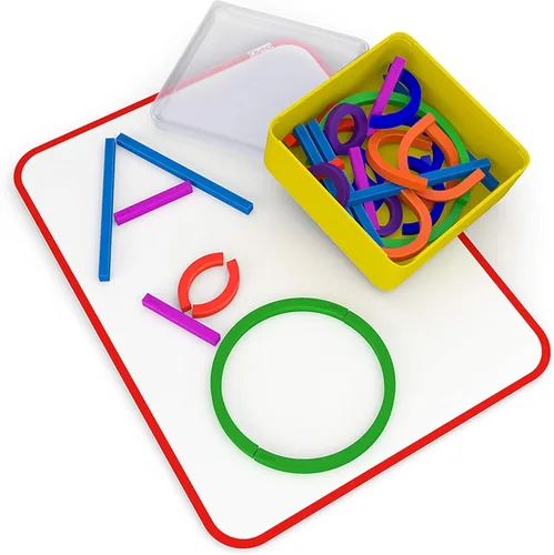 Osmo - Little Genius Sticks & Rings-2 juegos educativos de aprendizaje -Edades 3-5-Imaginación, formación de letras y creatividad- Para iPad o