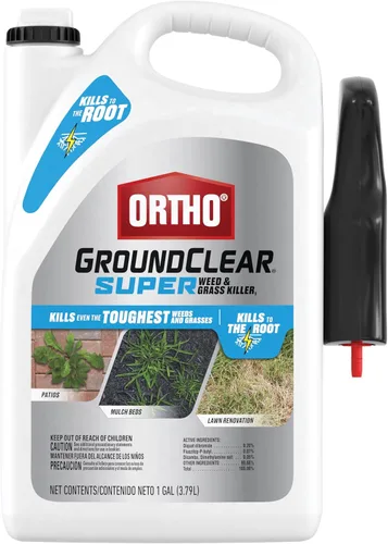 Vista 17 de Ortho GroundClear Super Weed & Grass Killer1: Varita cómoda en aerosol continuo lista para usar, resultados en horas, 1/2 galón.