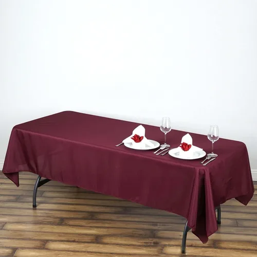 Vista 23 de Efavormart - Mantel rectangular, 60 x 102 pulgadas, resistente a las manchas y a las arrugas, lavable, mantel decorativo oblongo de tela de Amatista