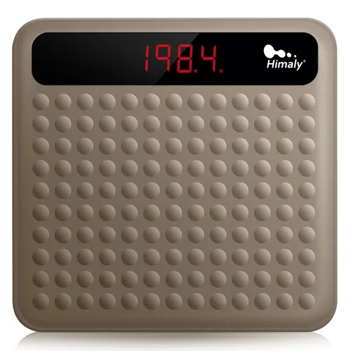 himaly – Báscula digital de peso corporal para baño, tecnología Step-On, báscula de medición de alta precisión con gran plataforma de silicona