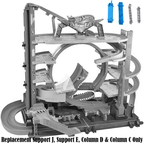 Vista 2 de Piezas de repuesto para Ultimate Garage – Hot Wheels Ultimate Garage Vehicle Playset FTB69 ~ Bolsa de piezas de repuesto 2 ~ Soporte de repuesto J