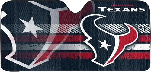 Vista 3 de Fanmats Parasol Solar Automático para Parabrisas de la NFL, Protector Solar Visera Solar Acordeón Tri-plegable para Almacenamiento 59" x 29.5