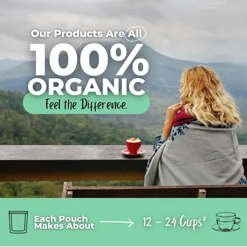 Vista 7 de Té de hojas sueltas de inmunidad y defensa saludable con equinácea, saúco, bálsamo de limón Té de hierbas orgánicas 2 onzas (2.01 oz)