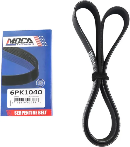 MOCA EPDM 6PK1040 - Correa serpentina compatible con 1999-2003 para Lexus RX300 3.0L y 2005-2008 para Toyota Solara 3.3L y 2004-2006 para Toyota