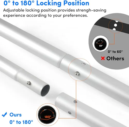 Vista 5 de Remo de kayak, 88 pulgadas, 4 piezas de remos para kayak, flotador de eje de aleación de aluminio resistente, ligero, desmontable, ajustable