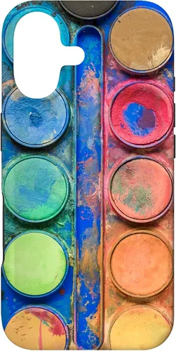 Caja de paleta de pintura de acuarela - Funda de regalo divertida para artista/pintor/arte para iPhone 17