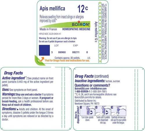 Vista 8 de Boiron Apis Mellifica 12C Medicina homeopática para picaduras de insectos - 80 pellets