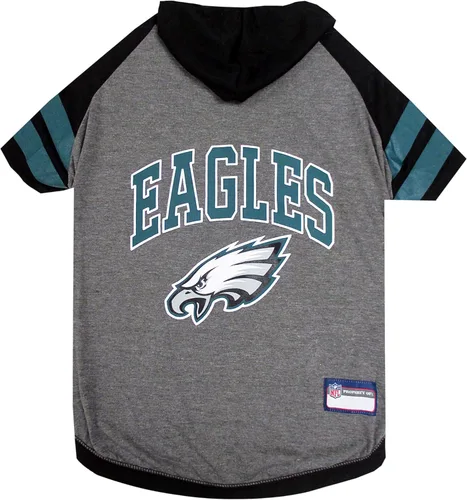 Vista 49 de NFL sudadera con capucha tee para perros y gatos. Fútbol perro sudadera con capucha playera disponible en todos los equipos de 32 NFL. cuttest