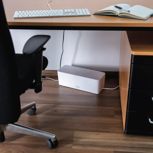 Vista 15 de Hama 20662 - Caja de cables Maxi, 6.1 x 15.7 x 5.1 in, con patas de goma, color blanco