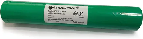 Vista 3 de Batería Ni-MH de 3.6 V 3000 mAh (paquete de 3) compatible con Streamlight Stinger 75375 75175 LED HP, XT, DS, PolyStinger, Pelican M9, FL126 linterna