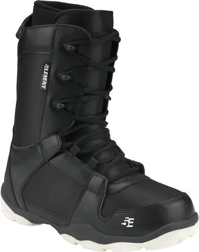 5th Element ST - Botas de snowboard con cordones y dial para hombre - Negro, compatibles con fijaciones de snowboard con correas - Forros