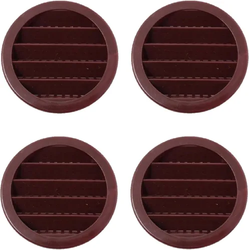 Vista 19 de JSP Manufacturing - Rejilla de ventilación de 3" redonda de plástico para soffit, pantalla para reptiles, rejilla de ventilación (12, Blanco)