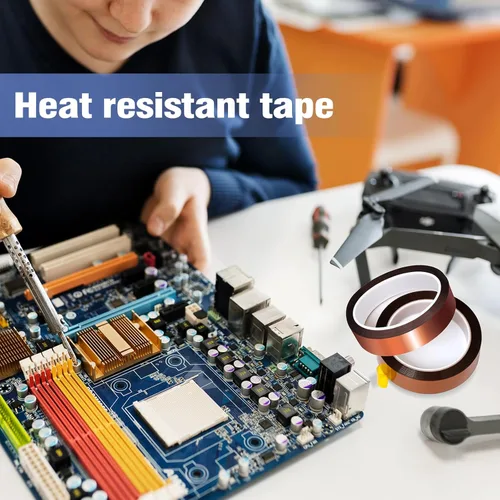 Vista 6 de 2 rollos de 20mm×25m (82 pies) Cinta de transferencia de calor Cinta resistente al calor Cinta de sublimación, Cinta de calor para sublimación