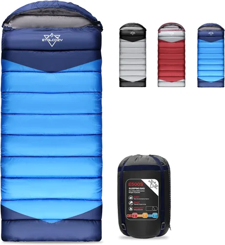 Vista 18 de Lightweight 3-Season Sleeping Bag for Adults/Kids Camping, Compact w/Compression Sack, Waterproof Ripstop, Portable for Backpacking Hiking Travel