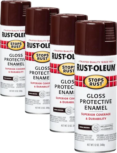 Vista 134 de Rust-Oleum 7776830 - Pintura en aerosol para prevención del óxido, 12 onzas, negro plano