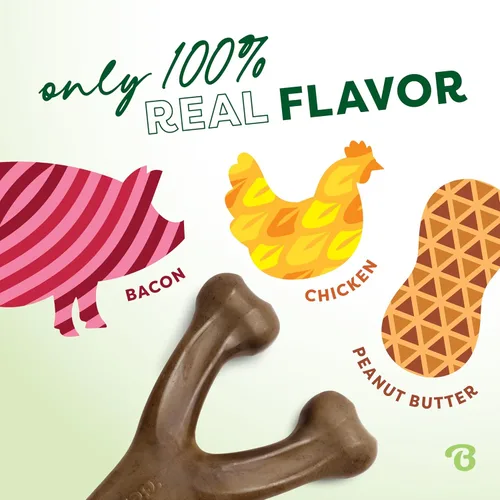 Vista 36 de Benebone Wishbone - Juguete masticable duradero para perros masticadores agresivos, cacahuete real, fabricado en Estados Unidos, pequeño