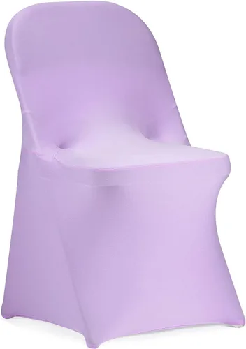 Vista 31 de Funda de silla Peomeise plegable, de elastano elástico para bodas, fiestas, banquetes, eventos