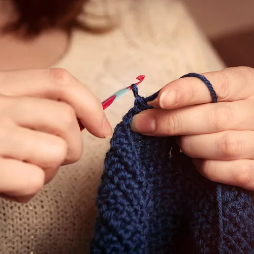 Vista 7 de Ommi - Ganchos de ganchillo con mango ergonómico, gancho de ganchillo hecho a mano de 7 pulgadas, aguja de tejer, tejido de hilo para manualidades