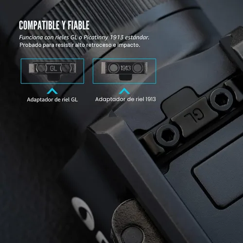 Vista 4 de OLIGHT Baldr Pro R - Linterna táctica magnética recargable por USB de 1350 lúmenes con haz verde y LED blanco, luz de arma de montaje en riel