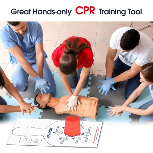 Vista 3 de SimCoach Modelo de entrenamiento de RCP, kit de ayuda de entrenamiento de RCP solo para manos, herramienta de entrenamiento de primeros auxilios