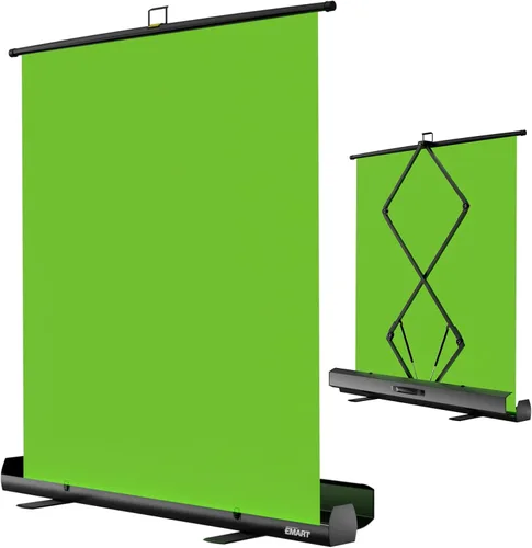 Vista 12 de EMART 58x74in Collapsible Black Backdrop Screen, Retractable Chroma Key Panel for Photo Background Removal, Portable Wrinkle-Resistant Backdrop with