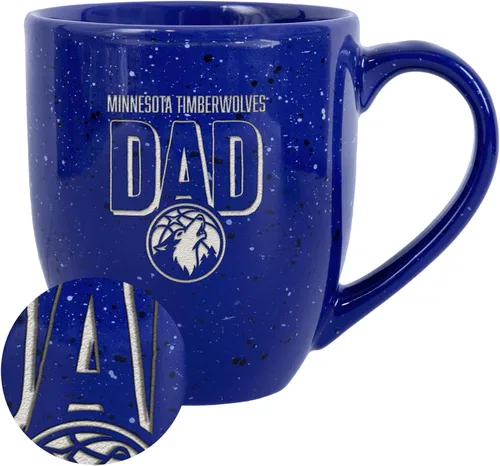 Vista 22 de Rico Industries NBA 16 oz Team Color Laser Engraved Speckled Ceramic Coffee Mug 3-Color del
