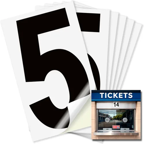 Vista 41 de iSYFIX Calcomanías de vinilo negro número 0 (Zero) – Paquete de 6 calcomanías de 1.5 pulgadas – Calcomanías de alta calidad, fondo reflectante