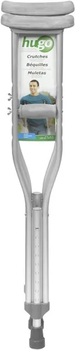 Vista 10 de Hugo Mobility Adjustable Crutches for Walking, Tall Adult Walking Crutches, Comfortable Lightweight Crutches with Underarm Pad and Hand Grip