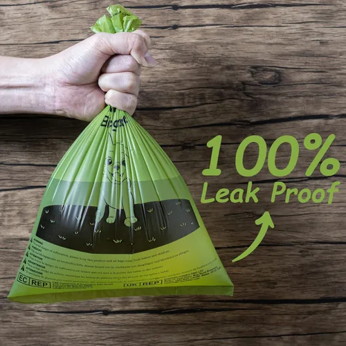 Vista 4 de GREENER WALKER Bolsas de basura para perros, 540 bolsas, extragruesas, fuertes, 100% a prueba de fugas, bolsas de basura de perro (verde oscuro)
